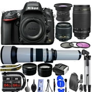 Nikon D610 DSLR SLR Digital Camera ||18-55mm VR II ||6.5mm Fisheye |||650-1300 Lens MEGA BUNDLE NEW!