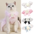 thumbnail image 2 of Pet Collar Princess Style, Three-dimensional Flower Lace, Comfortable Wear, Elastic Strap, Dress Up, Adorable Pet Dogs Cats Triangle Scarf, Pet Accessories, 2 of 8