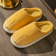 thumbnail image 2 of Aayomet House Slippers Plush Fluffy Flats Slippers Warm Slide Shoes,Yellow 39, 2 of 5