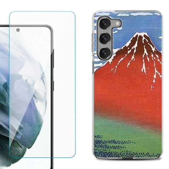 Shockproof Fashion Phone Case for Samsung Galaxy S23 5G, by OneToughShield ® - Fuji Morning