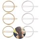 thumbnail image 1 of PAQUETE de 6 horquillas minimalistas y delicadas huecas geométricas redondas de metal, horquillas para el cabello, horquillas para coleta, accesorios para el cabello para mujeres y niñas, 1 of 6