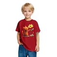 thumbnail image 3 of RXIRUCGD 2025 Vêtements d'Été pour Enfants T-shirt Imprimé Mode Mignon Col Rond Manches Courtes, 3 of 5