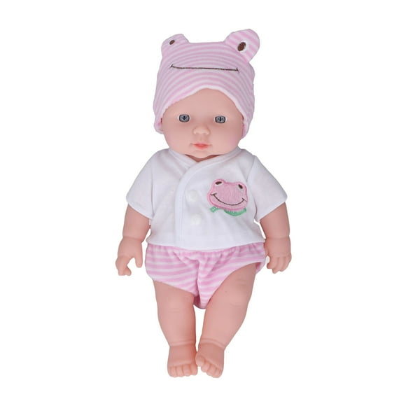 Muñeca Reborn de silicona suave, realista, recién nacida, con ojos brillantes, 11,8 pulgadas