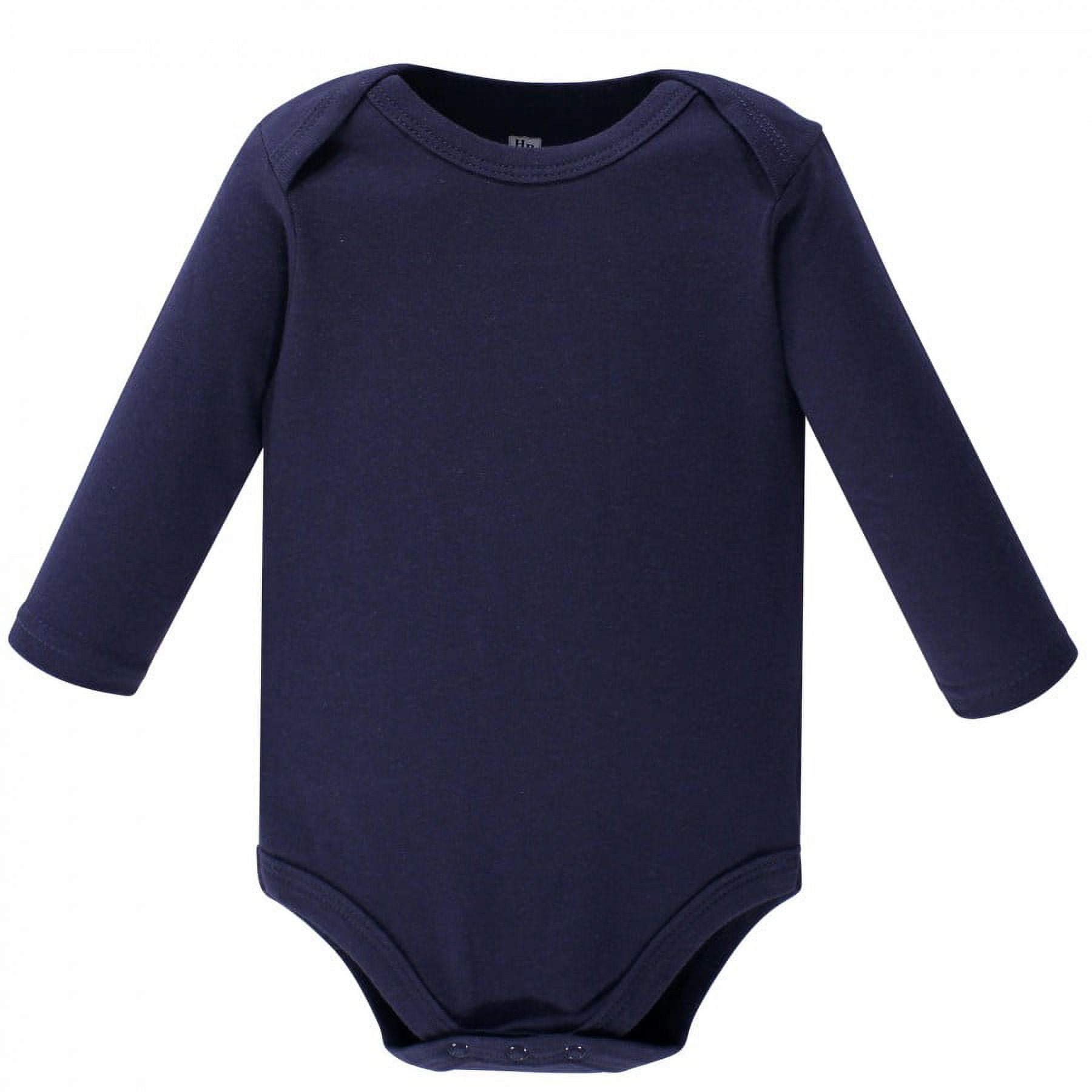 Hudson Baby Cotton Long-Sleeve Bodysuits, 5-Pack, Newborn- 24 Months