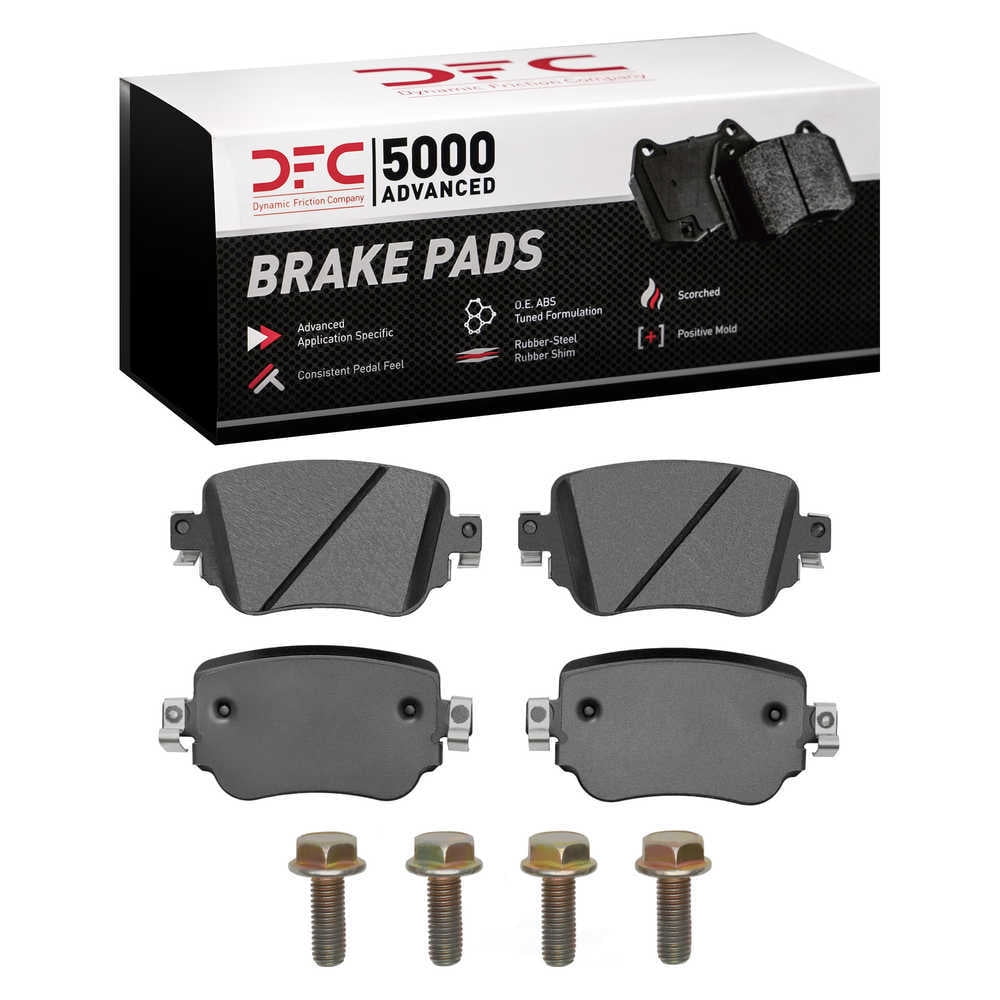 Dynamic Friction Company 1551-1779-01 DFC 5000 Advanced Brake Pads - Ceramic and Hardware Kit - OE