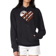 thumbnail image 4 of Women's G-III 4Her by Carl Banks  Black Cincinnati Bengals Heart Graphic Fleece Pullover Hoodie, 4 of 5