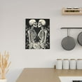 thumbnail image 6 of Sikiie Skeletons Love Flowers Print Canvas Decorative Hanging Painting, Anti-shrinkage Hanging Frame, Suitable for Home, Office Wall Decorations, 6 of 6