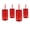 Red, variant on Just Feed Me by Jessie James Decker 18oz Bubble-Ribbed Tumbler with Straw, Red