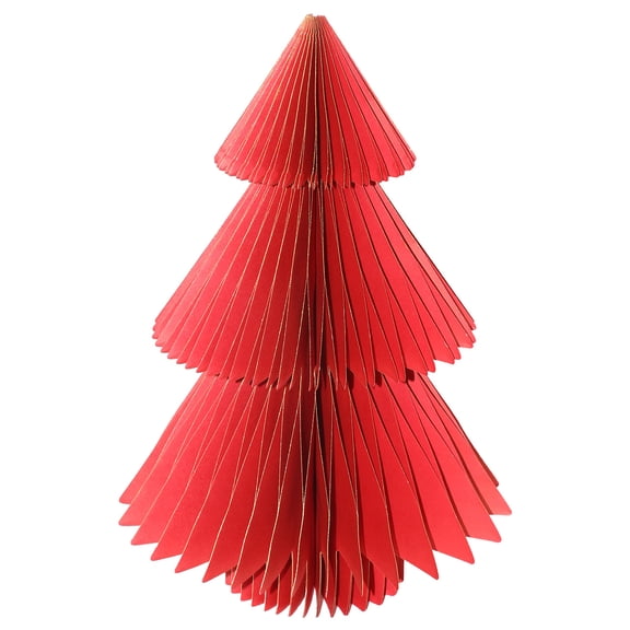 Briarwood Lane Christmas Honeycomb Paper Decor 7.87x7 Red Tree Honeycomb - Large Magnetic For Christmas Honeycomb Paper Decor Party Centerpiece Decoration