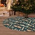 thumbnail image 6 of Sikiie UAE Travel1 1 30-48 inches {designName} Print Christmas Tree Skirt Snowman Xmas Tree Skirt with Edge Christmas Decorations for Holiday Party36", 6 of 7