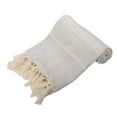 thumbnail image 2 of yotijay Cotton Fouta Turkish Towel Beach Spa Bath Towel Pestemal Pestemal Gray, 2 of 6
