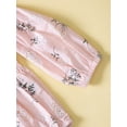 thumbnail image 6 of Bagilaanoe Newborn Baby Girl Romper Floral Print 3/4 Sleeve Bottom Snap Closure Jumpsuit 6M 12M 18M 24M Tops, 6 of 8