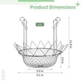 thumbnail image 5 of 2 Pack Adjustable Planter Insert for 12-18 in Wide Top Opening Pots, Plant Risers for Inside Pots with Chain Pot Fillers, Heavy-Duty Stainless Steel Stand for Wedding Decor, Tall Planters, 5 of 6
