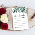 thumbnail image 4 of Koyal Wholesale Silver Dollar Eucalyptus Wedding Advice & Well Wishes Guest Book Cards for Bride and Groom, 56 Pack, 4 of 5