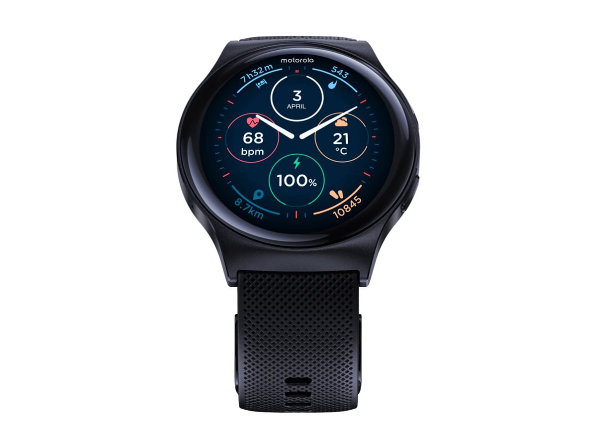 Motorola Moto Watch 120 - Black zinc alloy - smart watch with
