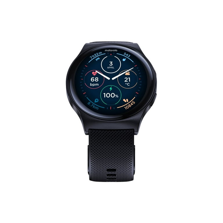 Motorola Moto Watch 120 - Black zinc alloy - smart watch