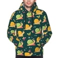 thumbnail image 4 of KLL Snails And Butterfies Print Mens Hoodie Long Sleeve Casual Pullover Hooded Sweatshirt Fashion Drawstring Hoodies with Pocket-4X-Large, 4 of 6