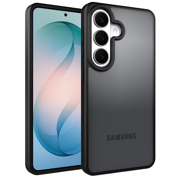 UUBOXS for Samsung Galaxy S26 Case, Military Grade Drop Protection, Heavy Duty Translucent Frosted Shockproof Protective Cover for Galaxy S26, Black