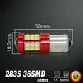 thumbnail image 5 of Alla Lighting 1156 7506 LED Bulbs 2600lm Extreme Super Bright Car Motorcycle Turn Signal Lights Reverse Lights Stop Brake Lights Tail Lights BA15S 3497 1141 P21W, 6000K White, 5 of 6