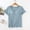Light Blue, variant on Lovskoo Women's Crew Neck Model Pajamas Tops With Padded Short Sleeve Thin Soft Comfy Home Pajamas Top Light Blue M