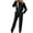 Black, variant on Two Piece Sets for Women Solid Color Track Suits Long Sleeve Zip Up Hoodies and Sweatpants with Pockets Sweatsuits Sets Casual Fall Vacation Travel Outfits for Women