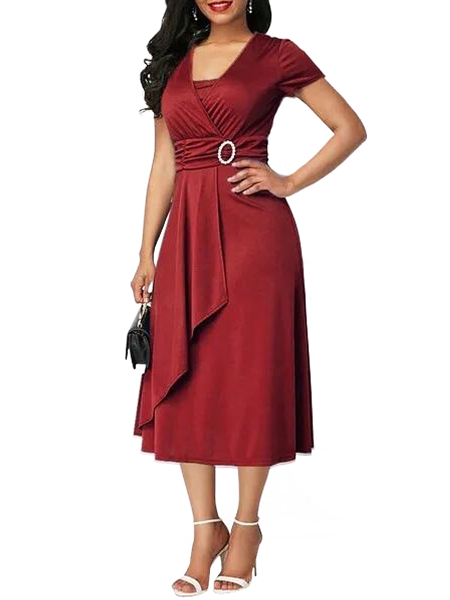 red dresses at walmart