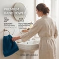 thumbnail image 5 of RIVERSIDE Hand Towel 6 Pack 16x28 Soft and Quick Dry Cotton Towels for Home Gym & Spa - Dark Blue, 5 of 8