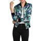 thumbnail image 4 of Dde San Patricio ChaqueDe Bombardero Floral LigeCon CremalleY Cuello Alto PaMujer Verde XXL, 4 of 5