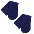thumbnail image 5 of KESYOO - 3 pares de calcetines de color liso para hombre, suaves y esponjosos, gruesos y cálidos, de forro polar coral, para dormir en invierno, talla única (azul), 5 of 5