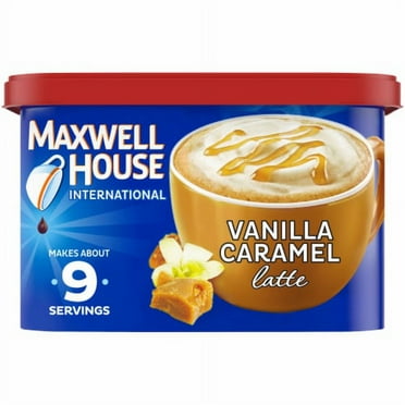 2X-Maxwell House International Vanilla Caramel Latte Cafe-Style Instant Coffee Beverage Mix - 8.7 oz