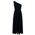 thumbnail image 4 of hotojiny Wedding Guest Dresses for Women One-Shoulder Elegant Flowy Maxi Dress Evening Party Cocktail Long Dress, 4 of 6