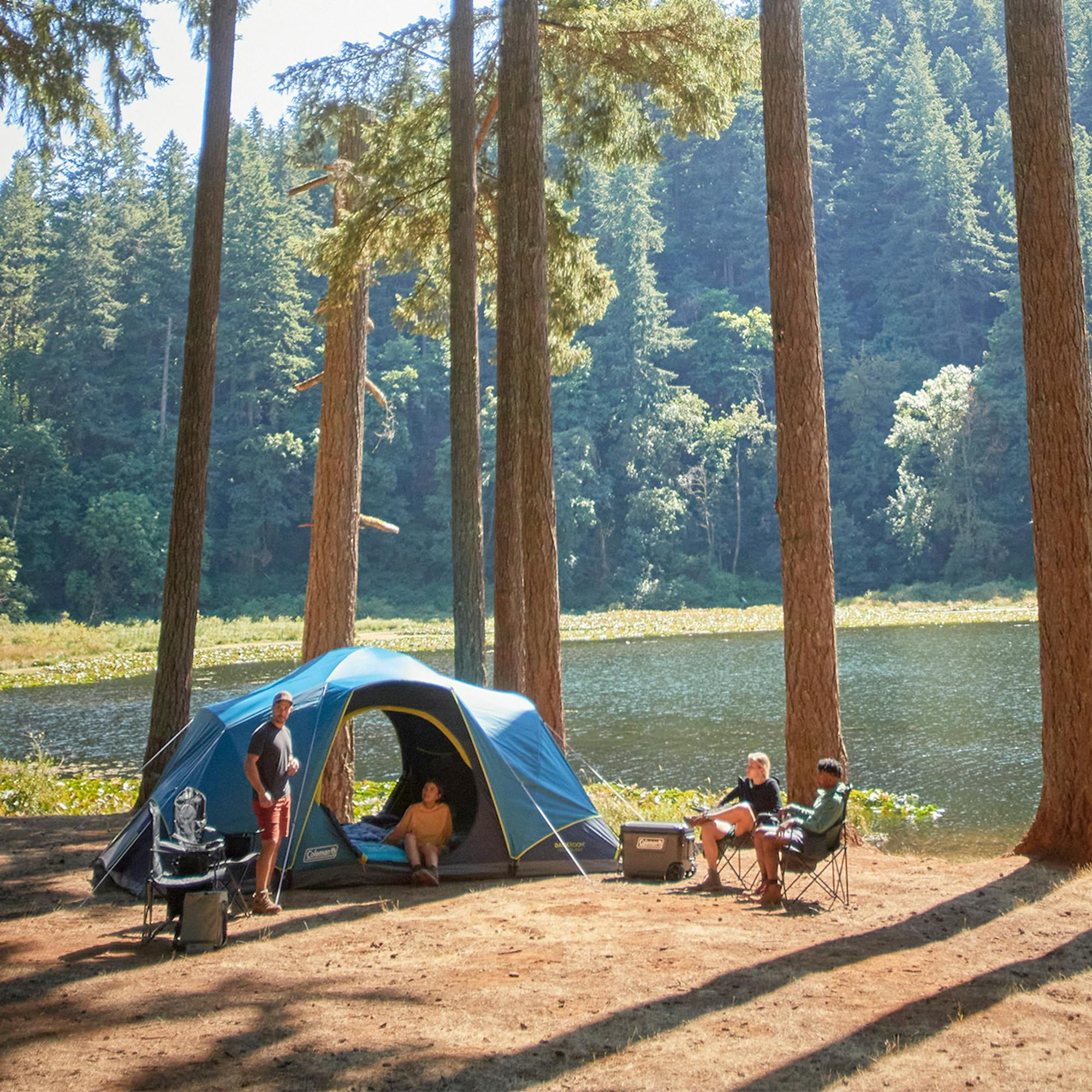 Coleman Skydome™ XL 10-Person Camping Tent with Dark Room™ Technology