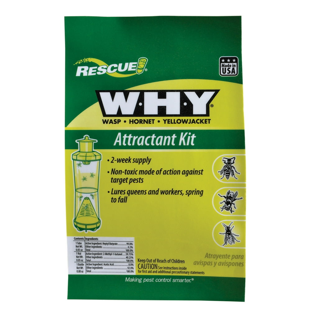 Rescue W•H•Y Trap Refill Attractant Kit for Wasps, and