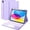 Purple, variant on iPad 11th 10th Generation （A16）Case with Keyboard, Folio Cover with Pencil Holder, Multi-Touch Trackpad,Yellow