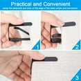 thumbnail image 4 of 4 Piezas Clips para Mantel, Soportes para Mantel, Abrazaderas para Cubierta de Mesa de Acero Inoxidable, Adecuado para Fiestas, Picnics (Negro), 4 of 5
