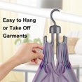 thumbnail image 7 of 2Pcs Tank Top Hanger, Rotatable Bra Hangers for Closet Organizer, Max 48 Storage Capacity Belt Hanger, Plastic Space Saving Closet Organizers Apartment Dorm Essentials for Bra Tank Top Belt Tie, Grey, 7 of 7