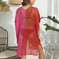 thumbnail image 5 of 2024 New Year Reset AXXD Bathing Suit Cover Up for Women Sexy One Line Neckline Hollowed Out Woven Shirt Beach Bikini Cover Up, 5 of 5