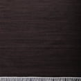 thumbnail image 5 of Rugsotic Carpets Eco-Friendly Woven Hand Woven Kilim Flat Weave Dark Brown Solid Area Rug, 6'x6' Square, Antimicrobial, 5 of 8