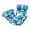 Blue, variant on 3-Tube Inflatable Water Floating Lounge Sofa, Foldable Pool Beach Float Chair for Water Entertainment