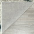 thumbnail image 6 of SAFAVIEH Dallas Logan Geometric Shag Area Rug, Ivory/Light Blue, 6' x 6' Square, 6 of 7