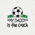 thumbnail image 4 of Inktastic Soccer My Daddy is the Coach Boys or Girls Baby T-Shirt, 4 of 5
