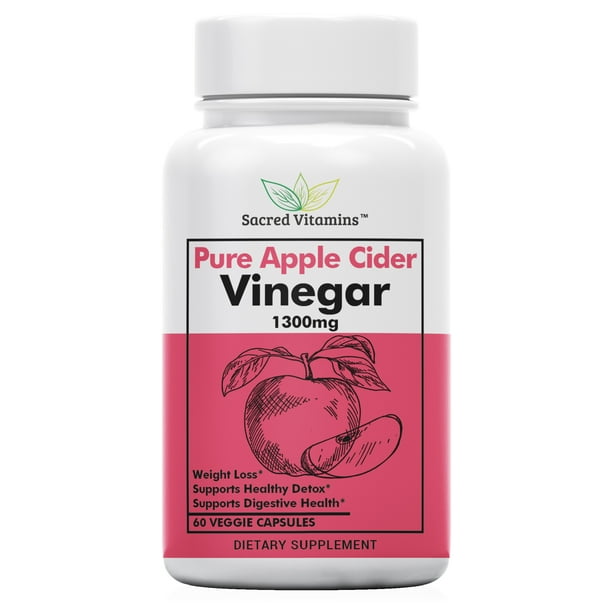 Premium Apple Cider Vinegar Capsules for Weight Management and Detox