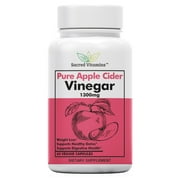 Premium Apple Cider Vinegar Capsules for Weight Management and Detox Cleanse - Natural Energy, Improved Digestion, and Metabolism Booster - Complete Diet Pills for Men and Women - 60 Dietary Capsules