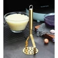thumbnail image 2 of ReaNea Gold Potato Masher, Heavy Duty Stainless Steel Kitchen Vegetable Fruit Potato Ricer, 2 of 8