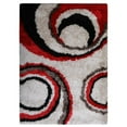 thumbnail image 5 of Rugsotic Carpets Hand Tufted Shag Polyester Eco-Friendly Area Rugs - 9'x12', Rectangle, Ivory Red, Plain Solid Design, High Pile Handmade Anti Skid Rugs for Living Room, Bed Room K00019, 5 of 5