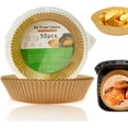 thumbnail image 1 of Non-Stick Air Fryer Liners, Heat Proof Convenient To Use Waterproof For Air Fryer, Oven, Microwave (6.3"), 1 of 5