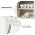 thumbnail image 6 of 54" Sideboard 3 Doors Storge Accent Cabinet with Adjustable Shelves White, 6 of 9