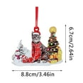 2024 room decor Christmas Cat Cute Hanging Hat Dog Christmas Tree