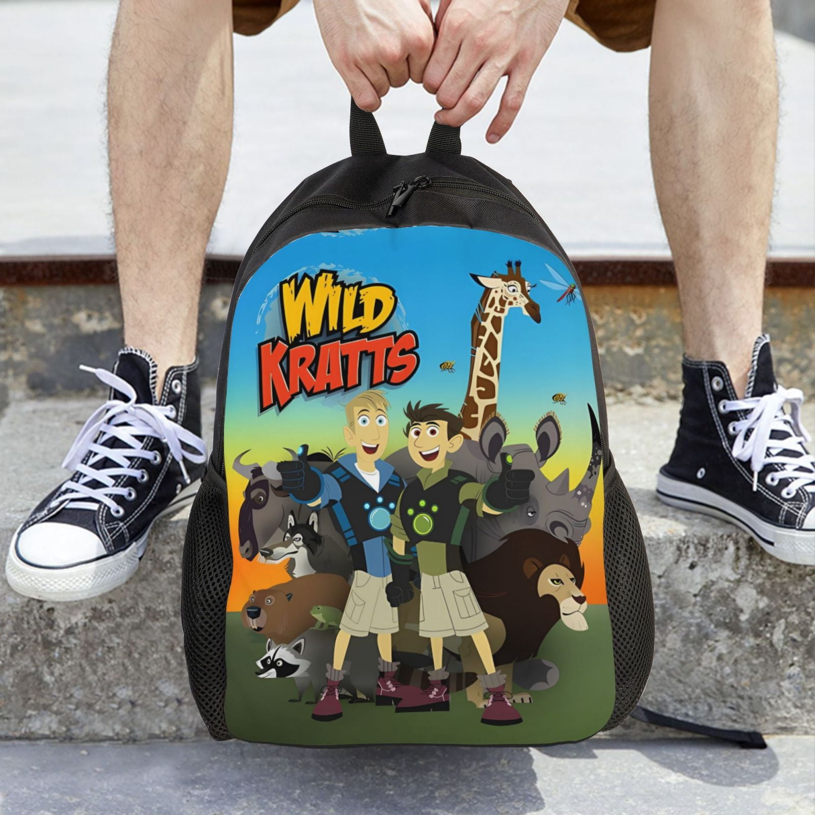 Wild Kratts Backpacks For Men Women Book Bag Travel Hiking Camping Work