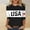 White, variant on Graphic Tees for Women USA 250th Anniversary Crewneck Tee for Women Wear with Seasonal Versatility and Casual Comfort Gray XXL